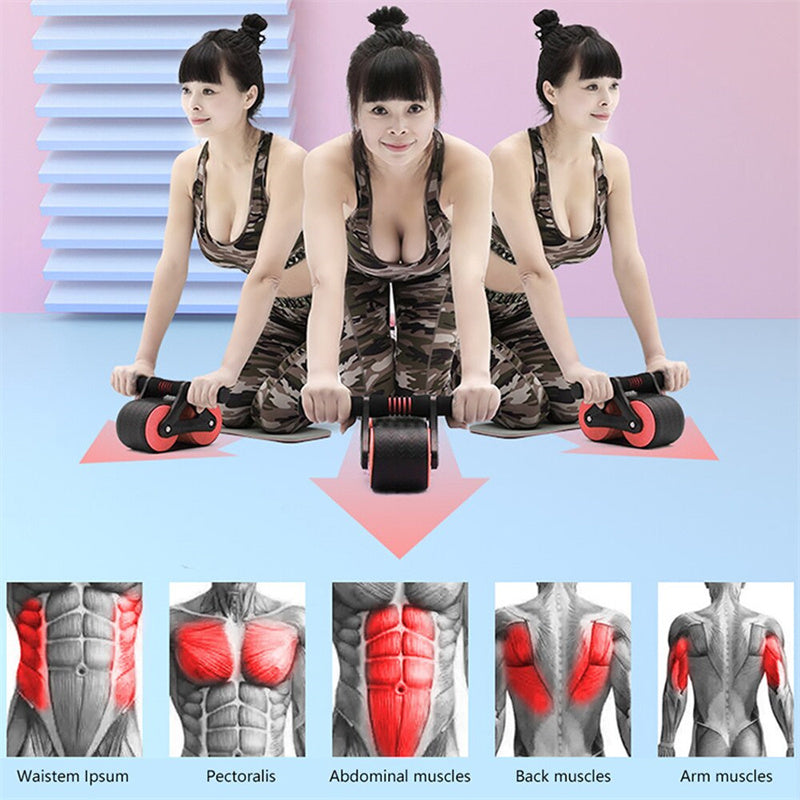 CoreFlex Pro Ab Roller - auto rebound spring system